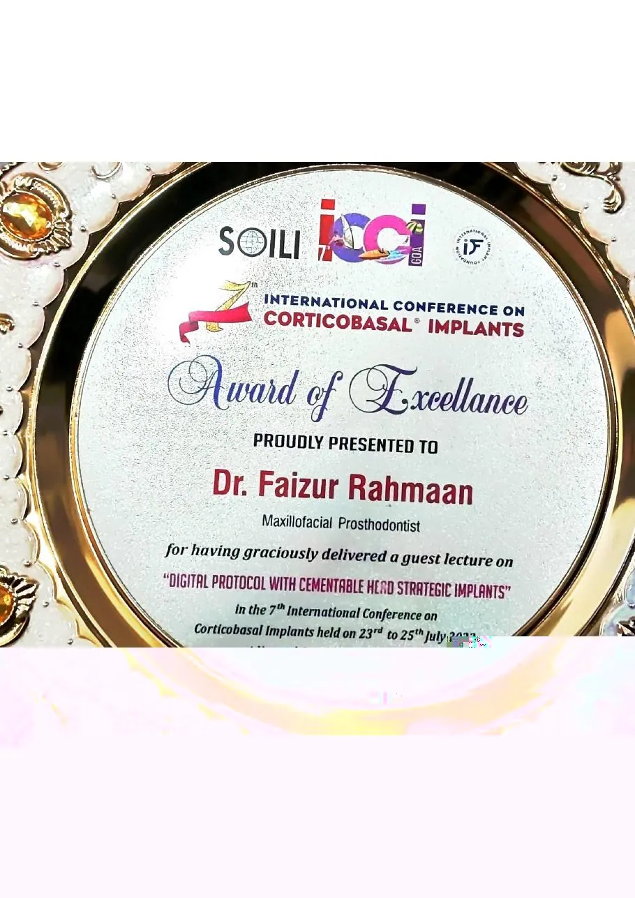 Award of Excellence for Cortico-basal Implants