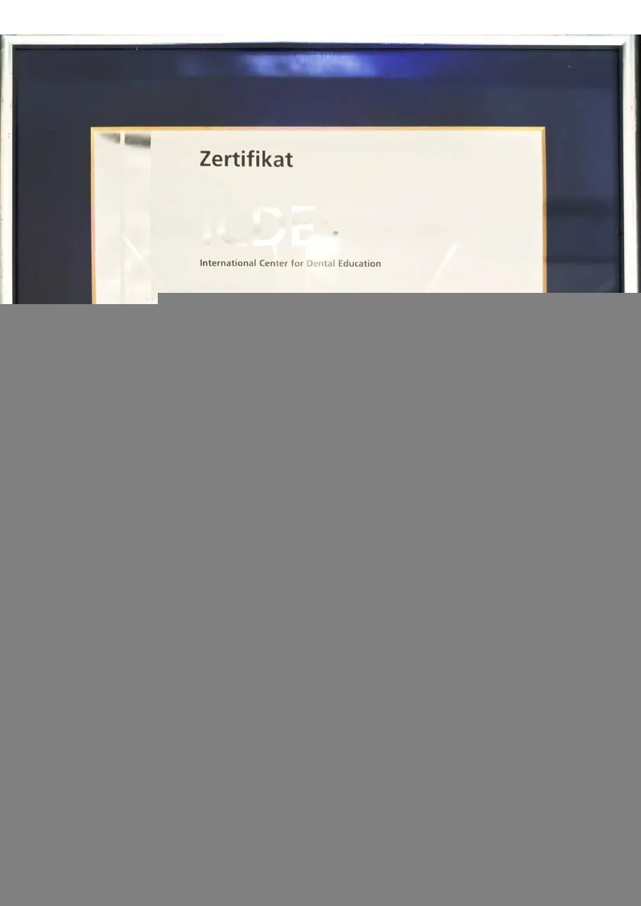 Dental Certifications & Awards in Chennai