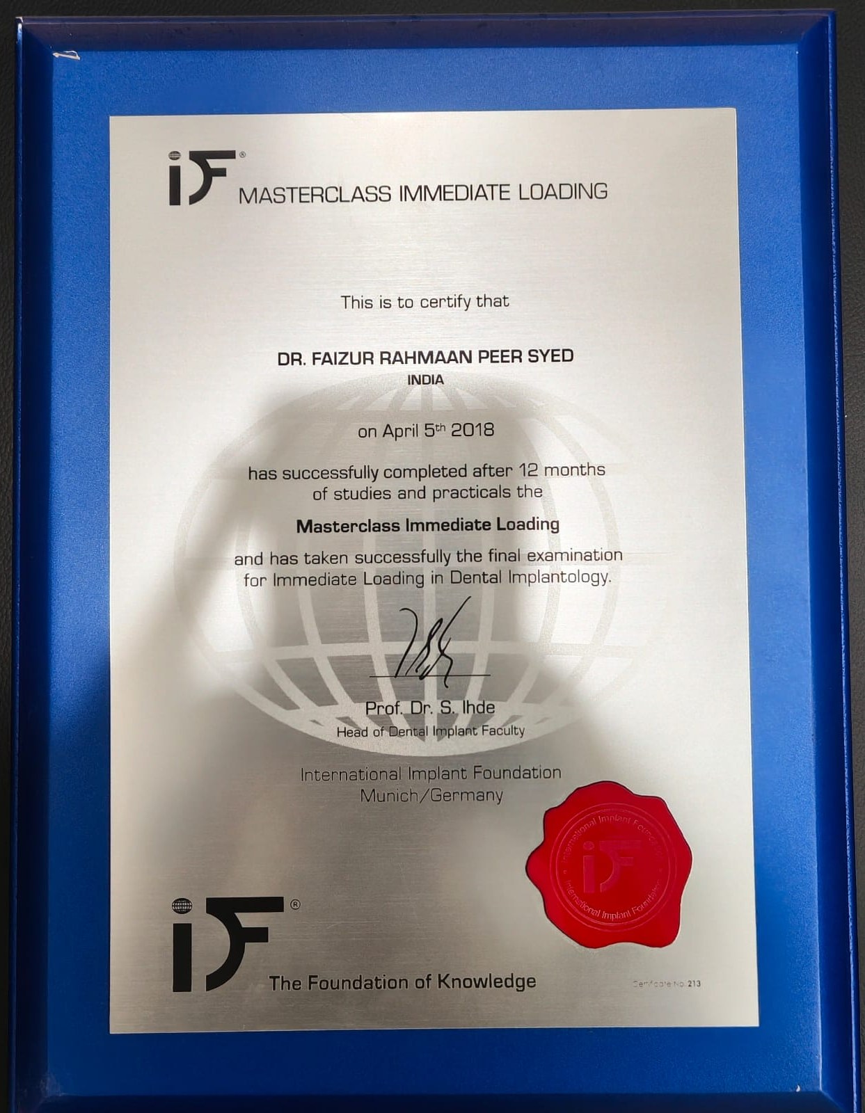 Masterclass Immediate Loading certification